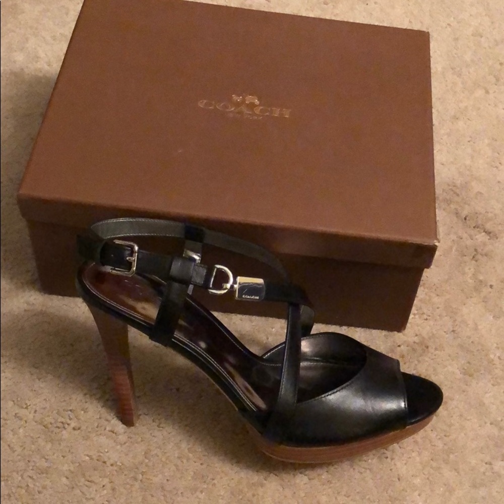 Coach Wendelle leather heels